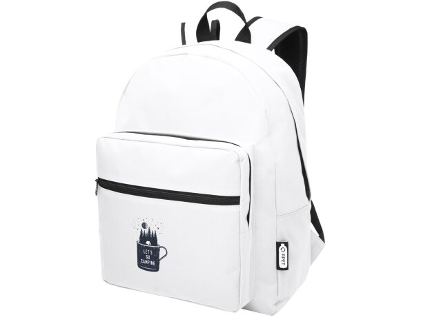 Mochila para niños personalizada Retrend 16L sostenible Blanco detalle 1