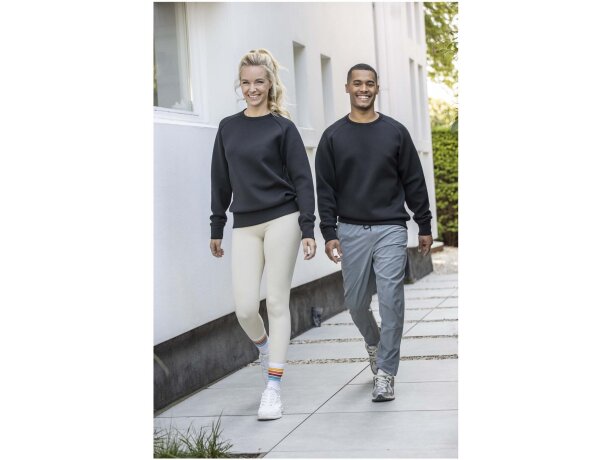 Jersey deportivo unisex Yukon negro con punto entrelazado Negro intenso detalle 4