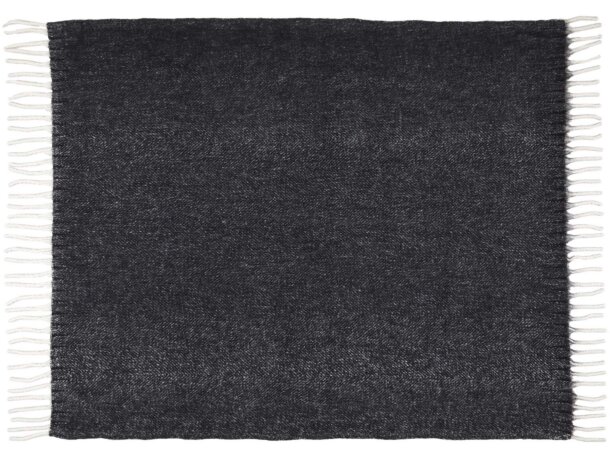 Manta reciclada Dolly con certificación GRS 125x150 cm Negro intenso detalle 1