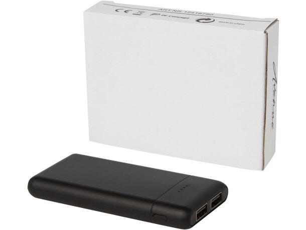 Batería externa 5000 mAh Odyssey con doble salida USB Negro intenso detalle 14