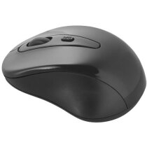 Ratón ergonómico inalámbrico negro intenso personalizado Ratón ergonómico inalámbrico negro intenso personalizado