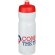 Bidón deportivo Baseline Plus 650 ml con tapa antifugas Rojo/blanco transparente detalle 19