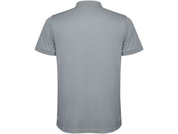 Polo manga corta hombre Tormo Roly poliéster reciclado Gris detalle 10