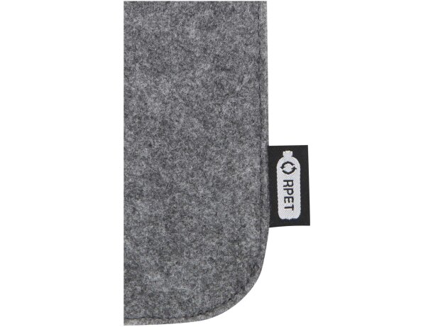 Funda gafas material reciclado certificado GRS Felta Gris medio detalle 5