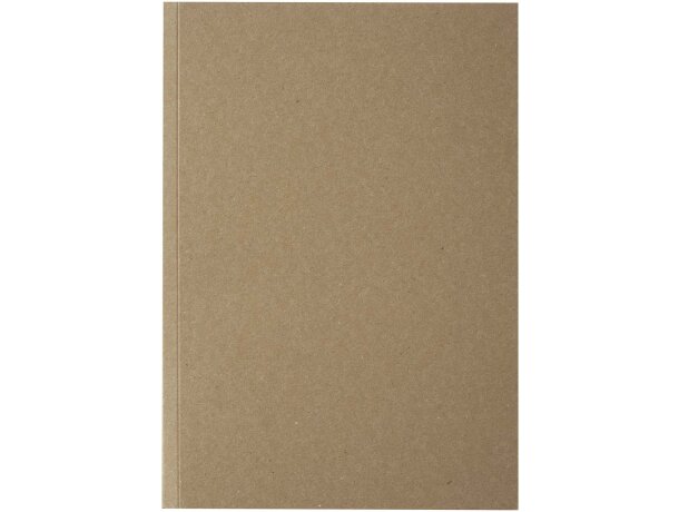 Libreta A5 tapa blanda craft Novella Austen papel reciclado Natural detalle 2