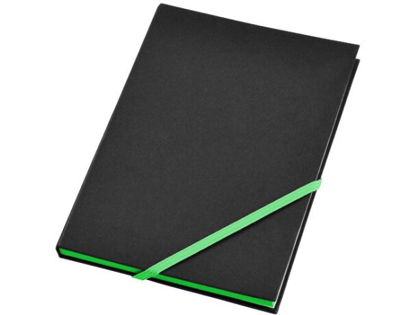 Cuaderno de notas A5 con cierre de cinta en color