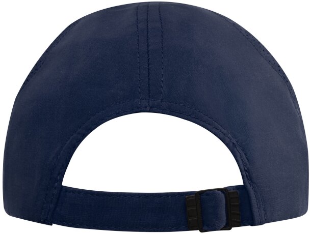 Gorra sandwich reciclada de 6 paneles Cool Fit GRS Morion Azul marino detalle 15