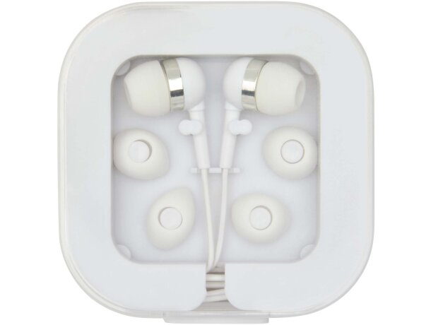 Auriculares tipo C Baekdu con plástico ABS reciclado Blanco detalle 2