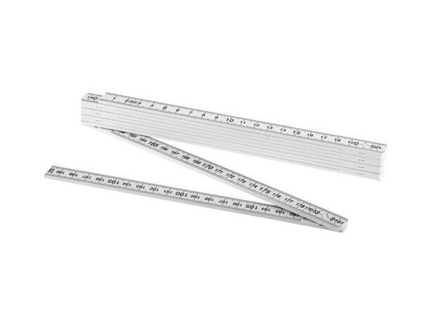 Regla plegable de 2 metros personalizada blanca Regla plegable de 2 metros personalizada blanca