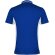 Polo deportivo unisex manga corta Roly Montmelo transpirable Azul real/blanco detalle 6