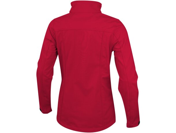 Chaqueta softshell de mujer Maxson impermeable transpirable Rojo detalle 3