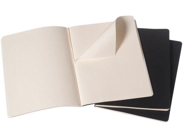 Libreta XL rayada Cahier Journal Moleskine con certificación FSC Negro intenso detalle 5
