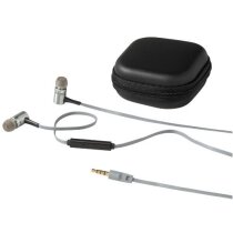 Auriculares con carcasa de aluminio y gran calidad personalizada plata Auriculares con carcasa de aluminio y gran calidad personalizada plata