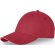 Gorra con ribete de 6 paneles Darton Rojo