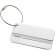 Etiqueta para maletas de aluminio en 2 colores Discovery Plateado