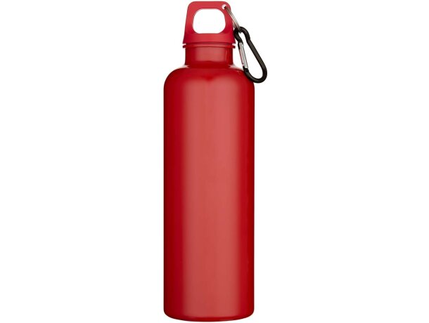 Botella Oregon 750ml con mosquetón en PET reciclado certificado Rojo detalle 6