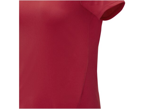 Camiseta Cool fit de manga corta para mujer Kratos Rojo detalle 17