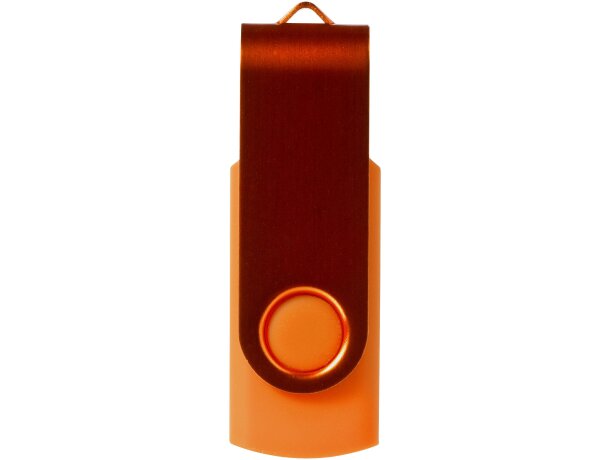 Memoria USB metálica Rotate 4GB con mecanismo rotativo Naranja detalle 20