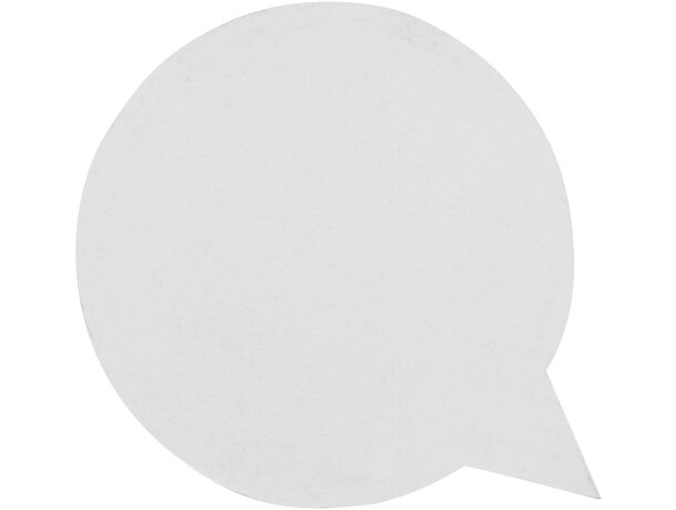 Libreta notas adhesivas Sticky-Mate con forma bocadillo reciclado Blanco detalle 1