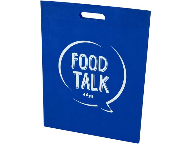 Bolsa tote EcoSeal de poliéster reciclado con certificado GRS Azul real detalle 13