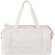 Bolsa de lona reciclada de viaje Trip Aware 42 litros Blanco roto detalle 10