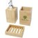 Set de baño de bambú de 3 piezas Hedon Natural detalle 2