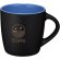 Taza cerámica Riviera 340ml mate con interior de color Negro intenso/azul detalle 9