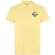Polo manga corta unisex Cobain Roly acabado vintage Amarillo detalle 15