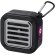 Altavoz solar Bluetooth IPX5 de 3W con mosquetón Solo Negro intenso detalle 1