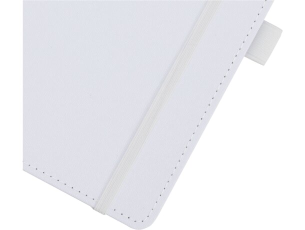 Libreta tapa dura plástico oceánico reciclado Thalaasa FSC Blanco detalle 6