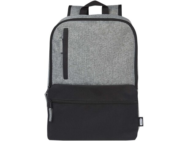 Mochila portátil 15 pulgadas reciclada grs dos tonos reclaim Negro intenso/gris mezcla detalle 7
