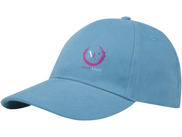 Gorra eco-amigable de 6 paneles grs reciclada Azul nxt detalle 6