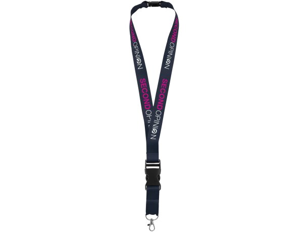 Lanyard con hebilla Azul marino detalle 4