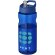 Bidón deportivo de 650 ml con tapa con boquilla H2O Active® Base Tritan™ Azul/azul detalle 6