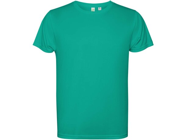 Camiseta manga corta infantil Estoril Roly poliéster reciclado Blanco detalle 33
