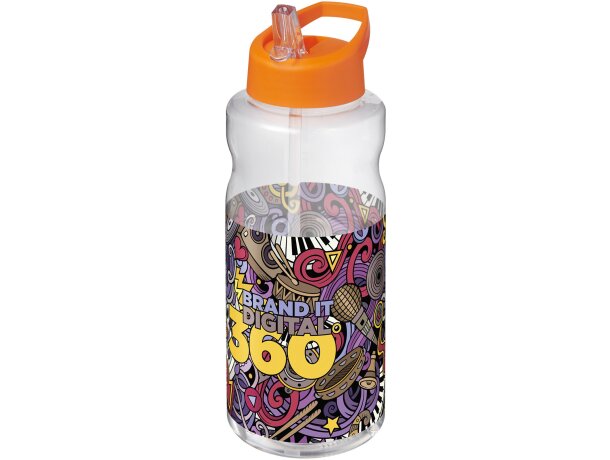 Bidón deportivo H2O Active Big Base de 1 litro sin BPA Naranja detalle 13