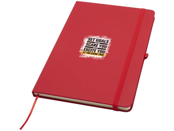 Libreta tapa dura A5 Spectrum Plus con papel certificado FSC Rojo detalle 24
