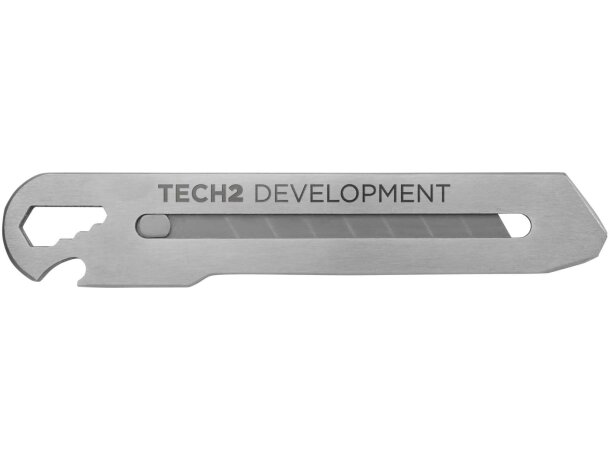 Cúter Linear retráctil con hoja de acero inoxidable Plateado detalle 1