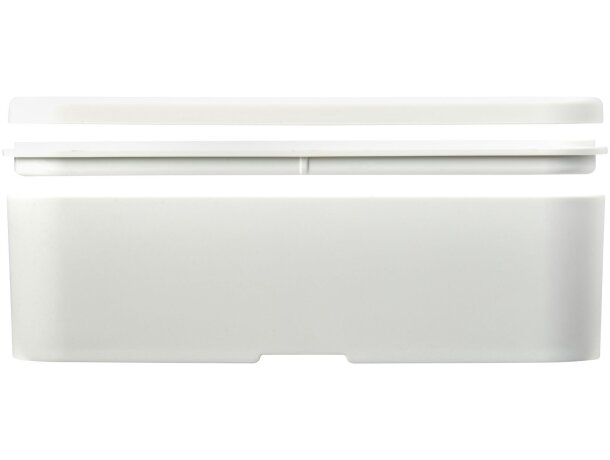 Fiambrera sostenible 700ml MIYO Renew de bioplástico Blanco marfil/gris piedra detalle 40