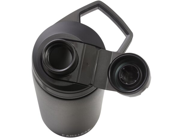 Bidones deportivos ergonómicos de acero inoxidable Chute MAG Negro intenso detalle 2