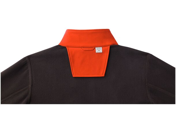 Chaqueta softshell Orion para hombre en poliéster elástico Naranja detalle 10