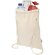 Bolsa con cuerdas Peru Blend de algodón reciclado GRS 5L Natural detalle 3
