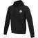 Sudadera con capucha unisex Laguna algodón BCI y poliéster Negro intenso detalle 25