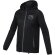 Chaqueta ligera impermeable mujer Dinlas con capucha enrollable Negro intenso detalle 19
