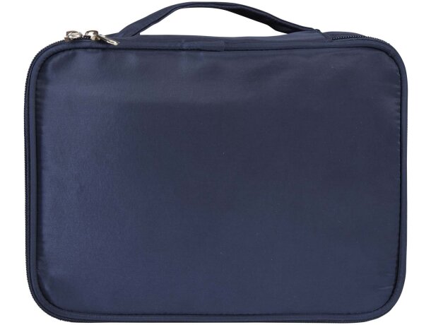 Organizador maquillaje Muse en poliéster reciclado certificado Azul marino detalle 8