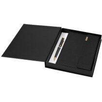 conjunto de libreta con bolígrafo y marcapáginas personalizada negro intenso conjunto de libreta con bolígrafo y marcapáginas personalizada negro intenso
