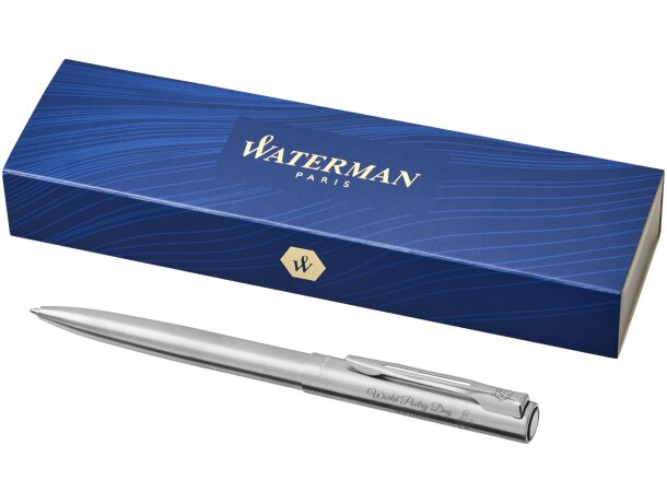 Bolígrafo en acero inoxidable elegante con caja barato