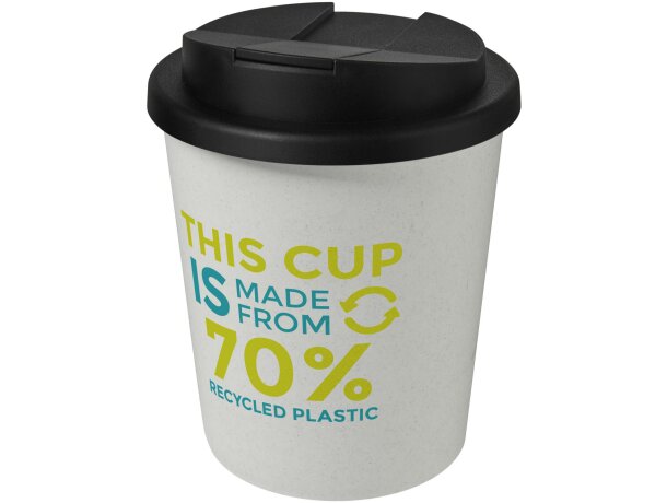 Vaso reciclado de 250 ml con tapa antigoteo Americano® Espresso Eco economico