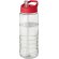 H2O Active® Treble Bidón deportivo con tapa con boquilla de 750 ml Transparente/rojo