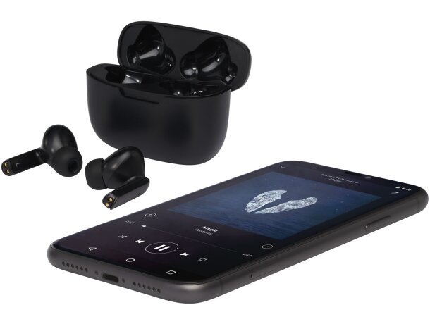 Auriculares inalámbricos Bluetooth Essos con emparejamiento auto Negro intenso detalle 14